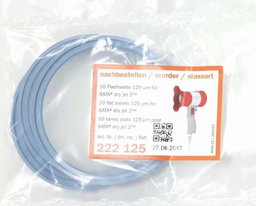 Tamiz Plano 125 Micrones Para Dry Jet 2