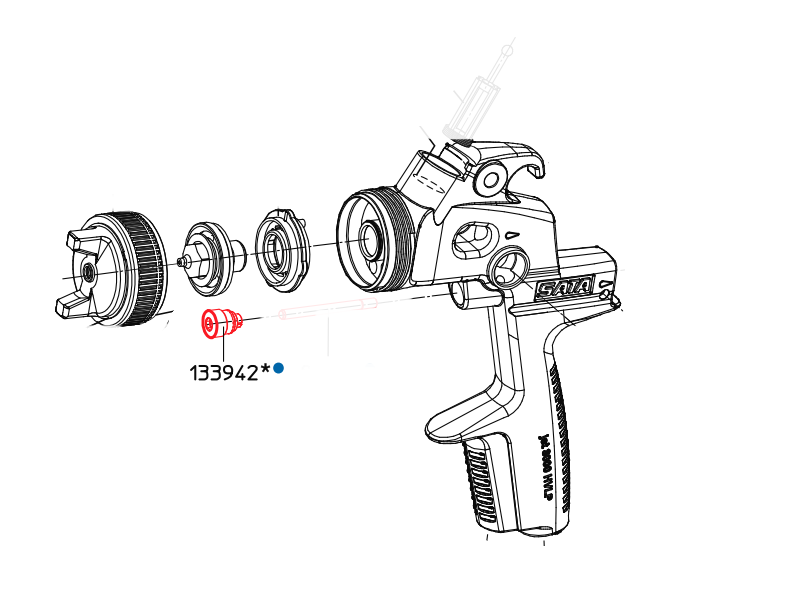 Soporte de Empaque para Pistón de Aire 3000