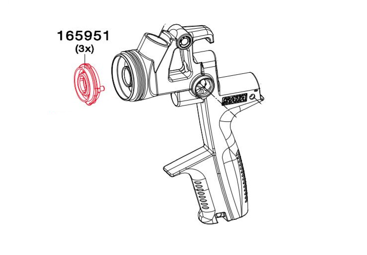 Anillo de Distribución de Aire 165951 para Jet 4000 B