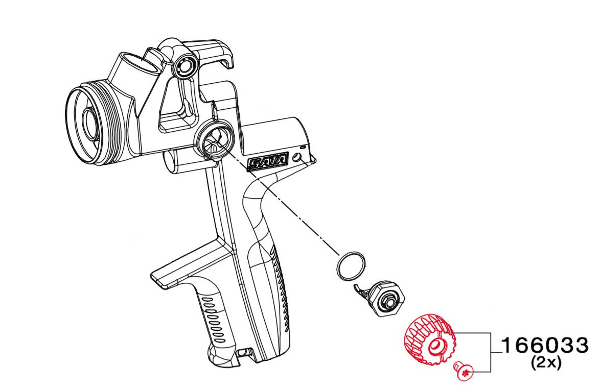 Perilla de Control Con Tornillo 166033