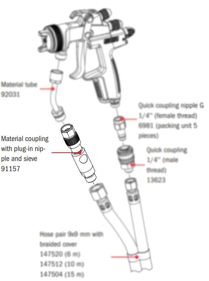 Acoplamiento de Material Con Niple Enchufable + Tamiz 91157