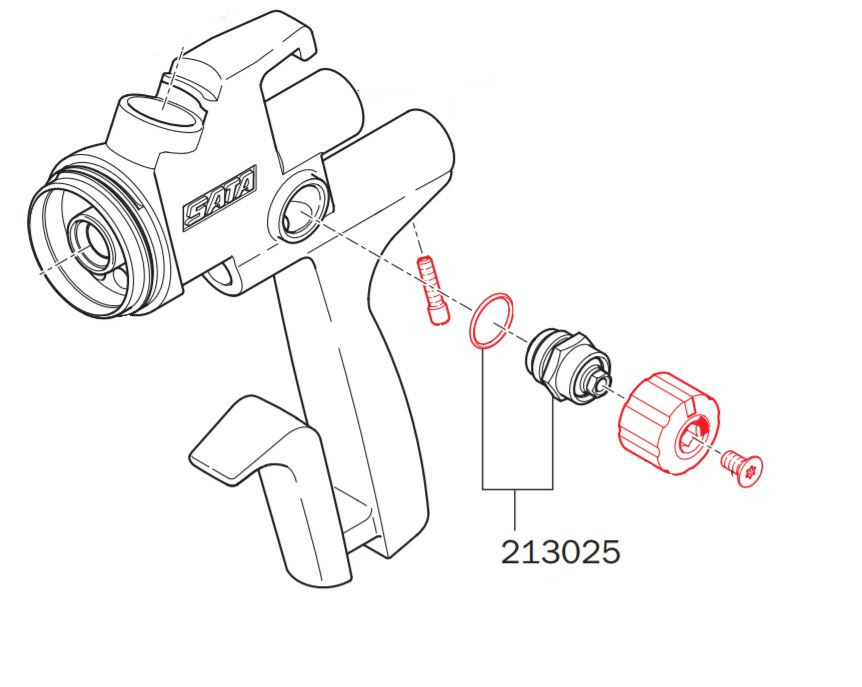 Eje Cpl Redondo/Plano Control de Spray 213025